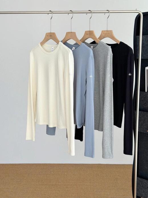 二店y ALO 原版品质 超舒适螺纹长袖针织衫 修身显瘦 商品图1