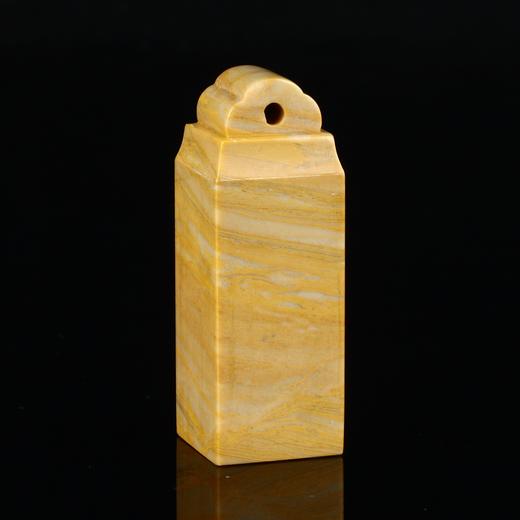 孤品17863木纹石如意钮方章落款章礼品章2.0*2.0*5.8cm 商品图2