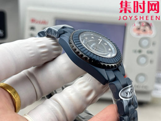 YYDS香奈儿 J12陶瓷系列 蓝陶瓷 33mm透底机械 女士腕表 商品图5