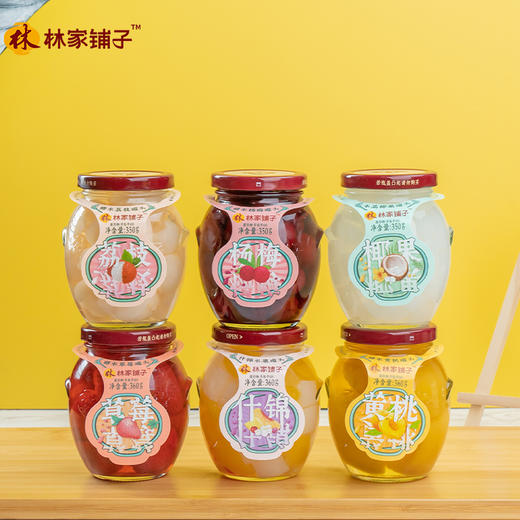 林家铺子糖水黄桃罐头 360g*6罐（黄桃/荟萃口味） 商品图6