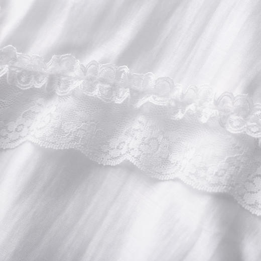 「高货wl」全新升级【铂金会员275/天猫369/差价94】(00843)洛诗琳法式气质蕾丝拼接衬衫2026春季新款天丝刺绣上衣 商品图2