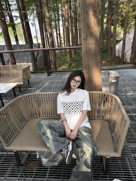 驴家25ss联名笑脸印花短袖T恤（DY）