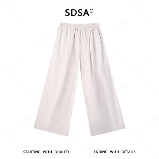 SDSA男装2026新款高贵轻奢简约抽绳休闲裤垂坠感宽松通勤休闲裤子 商品图4
