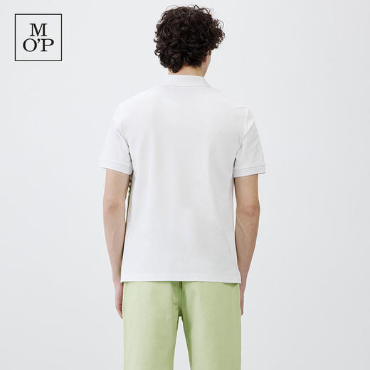 Marc O'Polo/MOP 夏季新款高级翻领华夫格印花休闲短袖POLO衫男士 商品图3