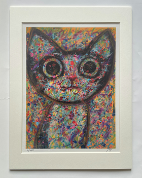 喵内版画 斑驳猫bj