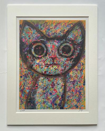 喵内版画 斑驳猫bj 商品图0