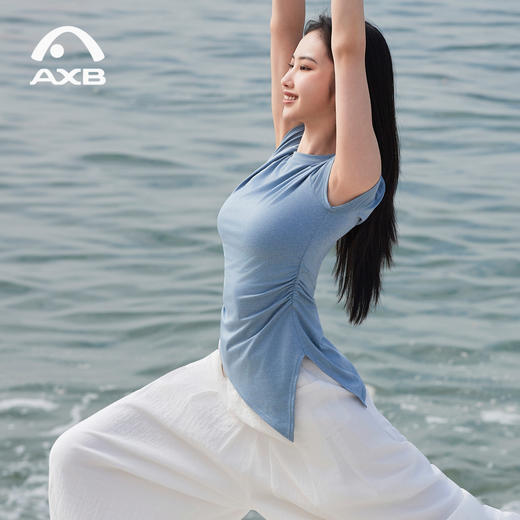 爱暇步2026春季新款瑜伽服短袖女速干上衣普拉提训练运动健身t恤 商品图2