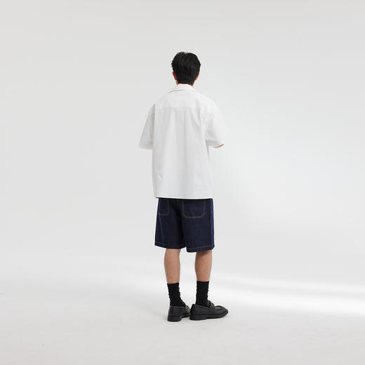 MODE COMMUTER | MC春季混纺防泼水古巴领短袖衬衫MCF123042A 商品图2