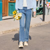 半身缘女裤 春季时尚复古宽松修腿型裤腿牛仔裤261102U10120191 商品缩略图4