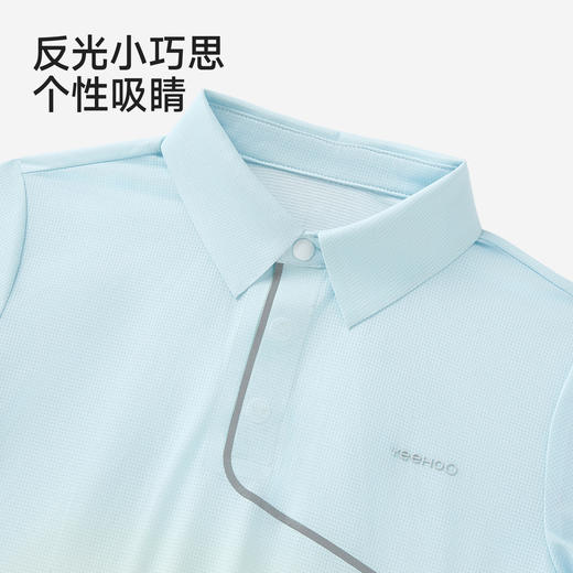 英氏儿童衣服男童短袖T恤夏季吸湿速干短袖上衣运动撞色百搭T恤 商品图4