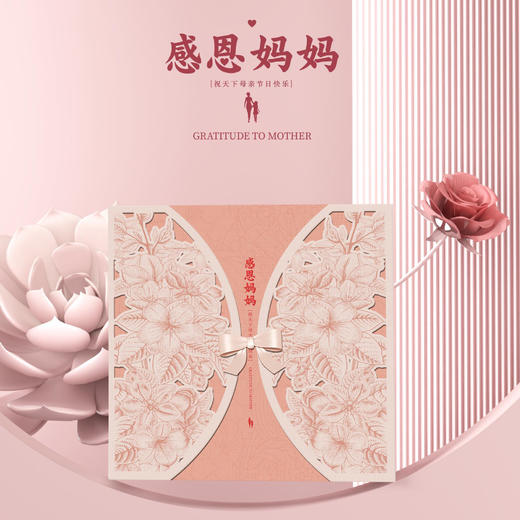 感恩妈妈珍邮礼盒套装 含精美紫檀木梳子 商品图9