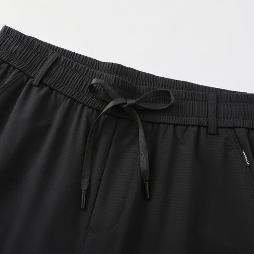 GXG男装【含桑蚕丝】26夏季日常通勤松紧腰系绳男式直筒休闲裤K&C 商品图2