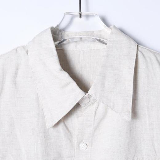 88076SDSA男装2026新款高贵轻奢时尚纯色纽扣翻领长袖衬衫百搭简约衬衣 商品图3