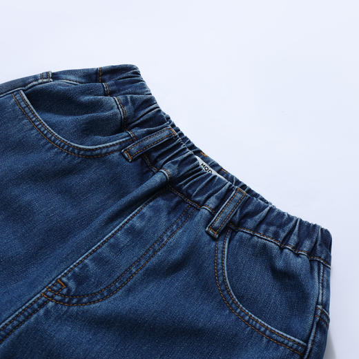 【MQD】童装男大童冬新款儿童潮酷休闲加厚耐穿裤子百搭加绒牛仔裤 商品图2