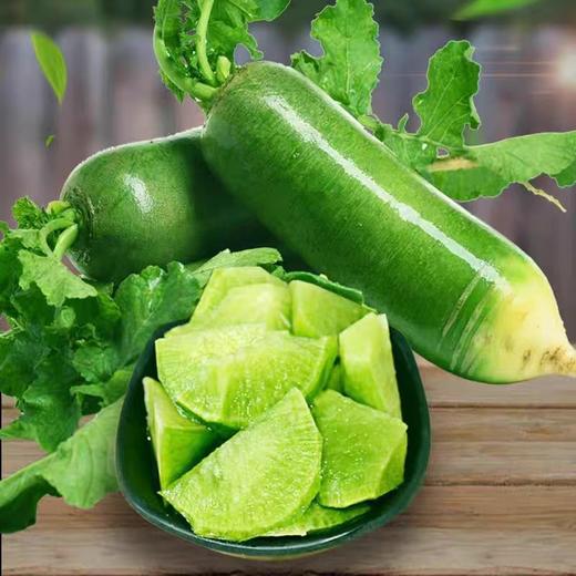 【ZCWJ】  青萝卜  生吃脆甜水果型  新鲜蔬菜即食萝卜 商品图0