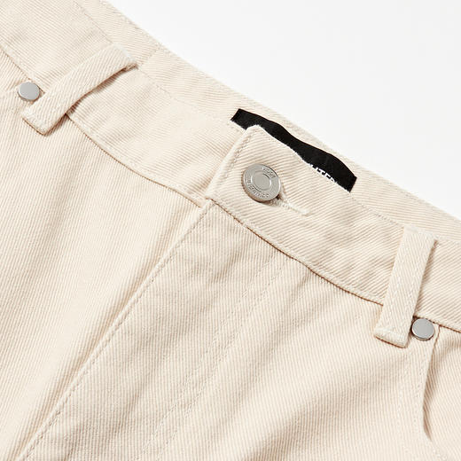 MODE COMMUTER | MC经典纯色水洗简约无弹耐磨阔腿型牛仔长裤 商品图2