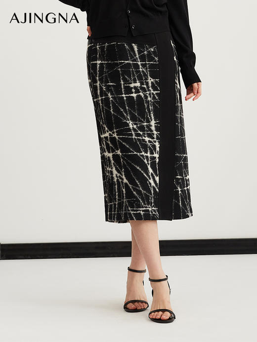 【商场同款】阿菁娜冬季新款直身H型包臀裙A29Q113058 商品图2