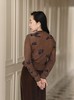 【3.6上新】早春茶烟🌸檀木棕印花100%绵羊毛开衫 商品缩略图13
