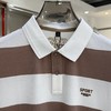 商务休闲翻领短袖T恤丝光棉5A抗菌宽条纹上衣   MDH-3211 商品缩略图4
