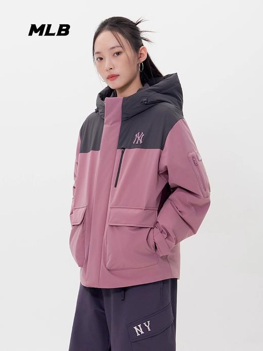 【羽绒钜惠】MLB男女同款拼色款小标羽绒服3ADJB0556【无货退款处理】 商品图3