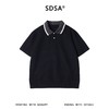 SDSA男装2026新款日系复古肌理Polo重磅撞色领宽松短袖休闲上衣 商品缩略图0