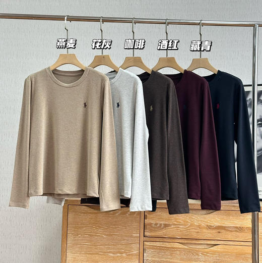 原厂出货的拉夫劳伦磨毛打底T恤030503 商品图3