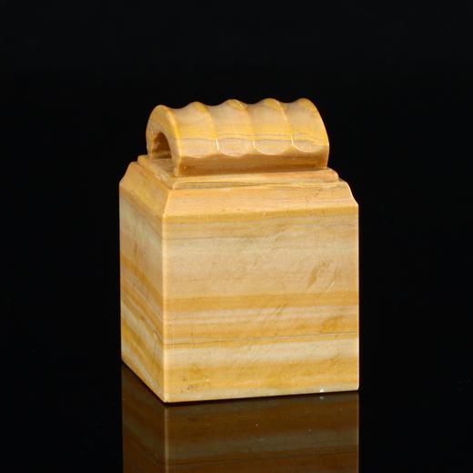 孤品17864木纹石如意钮方章落款章参展比赛3.5*3.5*5.0cm 商品图1