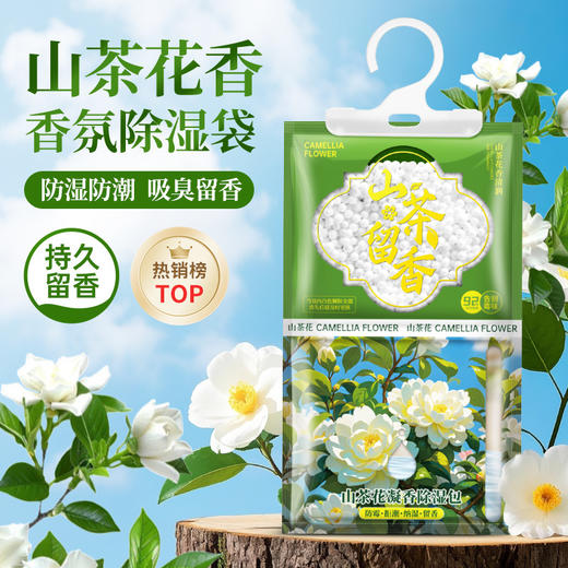 【一挂“湿”无忧❗️可挂式香氛除湿袋】衣柜里的 “除湿香薰”，让衣物自带山茶花香！可挂式设计，使用超方便，哪里潮湿挂哪里，吸水除湿防潮卧室干燥剂，吸水除湿防潮卧室干燥剂L 商品图2