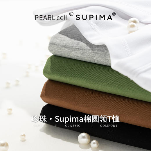 【贝拉推荐】珍珠匹马棉T MIU系经典版型 圆领短袖T恤SUPIMA匹马棉 7A亢菌凉感免烫 机洗不变形不缩水 商品图5