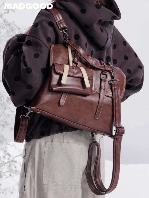 马得工地/MDGDPSBB14941/复古机车双肩包 商品图2