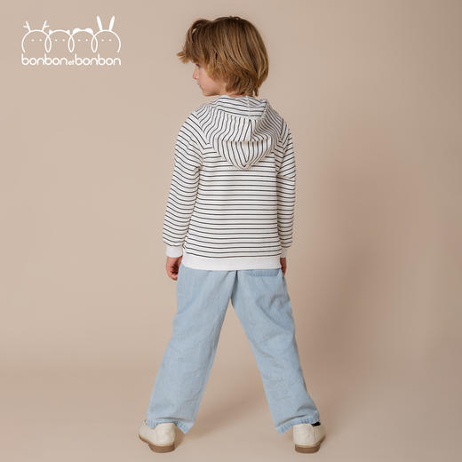 棕榈树刺绣条纹连帽外套 商品图2