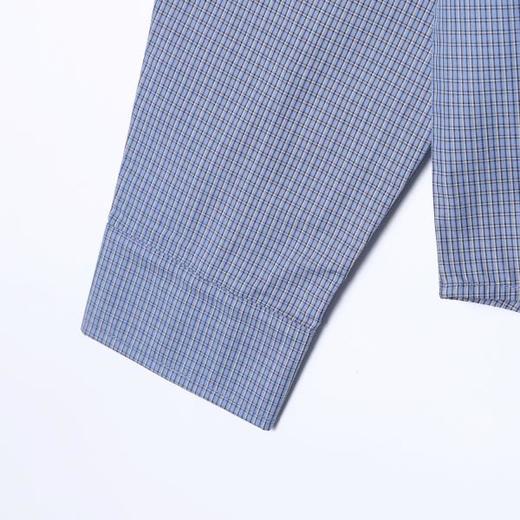 42877SDSA男装2026新款高贵轻奢细格纹系带衬衫宽松设计感百搭长袖衬衫 商品图4