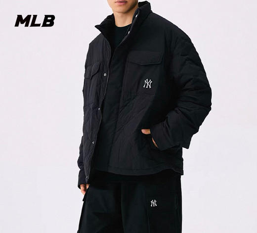【羽绒钜惠】MLB男女同款菱形格小标羽绒服3ADJB0256【无货退款处理】 商品图3