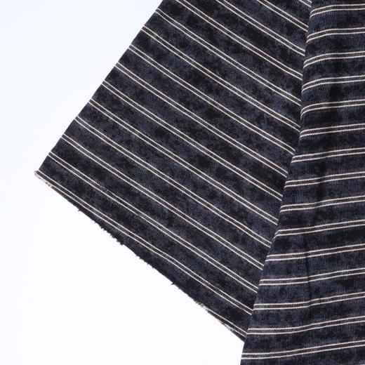 SDSA男装2026新款日系复古条纹上衣重磅细条纹宽松短袖休闲T恤 商品图2