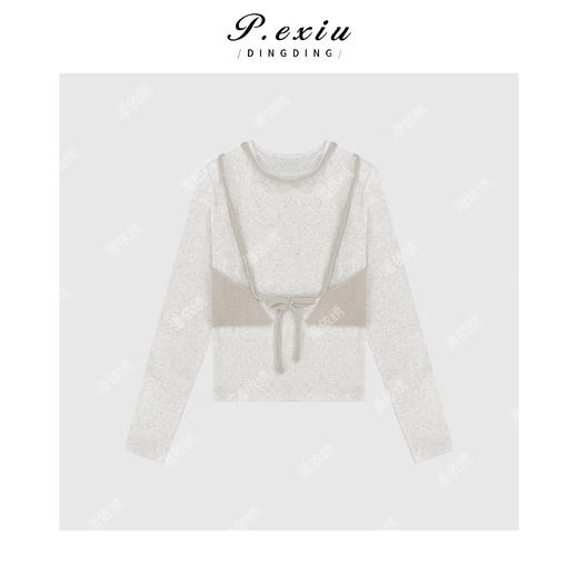 03-2潘依绣丁丁宠粉减龄氛围感软糯两件套 Q78103 商品图1