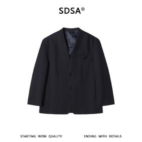 SDSA男装2026新款高贵轻奢简约百搭宽松男士西装外套休闲时尚