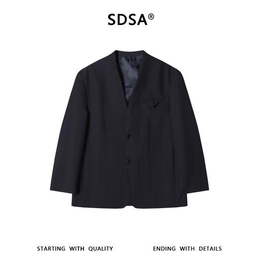 SDSA男装2026新款高贵轻奢简约百搭宽松男士西装外套休闲时尚 商品图0