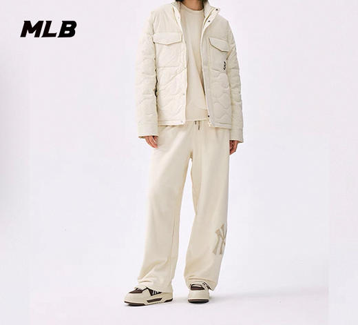 【羽绒钜惠】MLB男女同款菱形格小标羽绒服3ADJB0256【无货退款处理】 商品图1