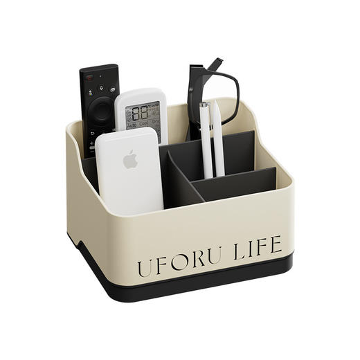 【精致好物！多用收纳盒】桌面收纳盒 家用客厅遥控器杂物整理盒子 办公室宿舍文具分格储物盒 多用收纳盒 商品图3