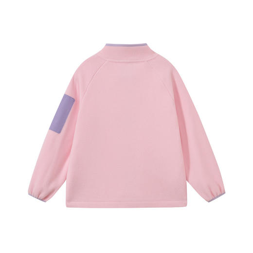 【MQD】童装女大童26春季新款儿童学院风拼接甜美摇粒绒防风立领外套 商品图2