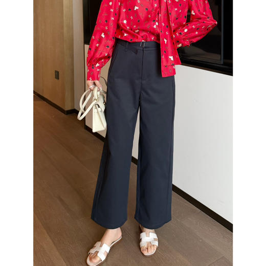 2603114   “经典至上”九分梧桐裤 棉西裤 商品图5