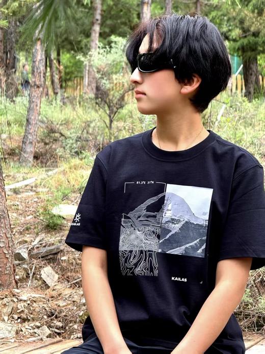 点此购买 凯乐石春夏季男女款冈仁波齐山棉质短袖T恤 tuo 341374 商品图5