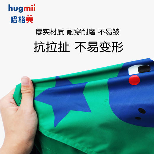 【清仓！！】hugmii哈格美儿童雨衣系列女童超轻云感雨披男童上学专用大帽檐雨衣带书包位 商品图9