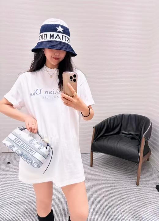 迪奥 25SS字母标识印花短袖T恤 白色  男女同款（DY） 商品图4