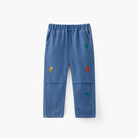 【MQD】【小童】男童裤子春新款儿童牛仔裤百搭长裤宝宝休闲长裤