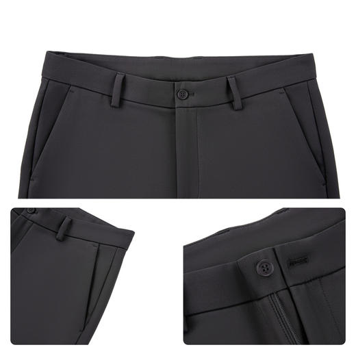 柒牌男士2026春季新款时尚潮流男装修身休闲裤通勤梭织长裤子 129H73170 商品图3