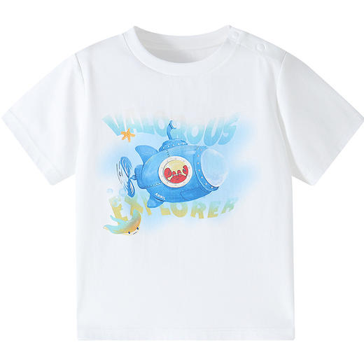 【实体店同款】男童圆领短袖针织衫夏季新款安奈儿童装XB621155 商品图7