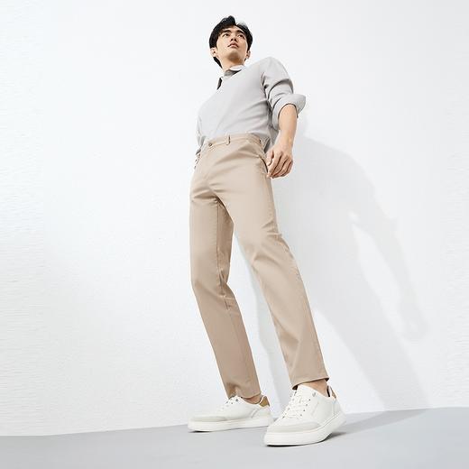 【含莱赛尔】柒牌男装休闲裤男2025春季新款商务简约修身直筒长裤 128H71530 商品图3