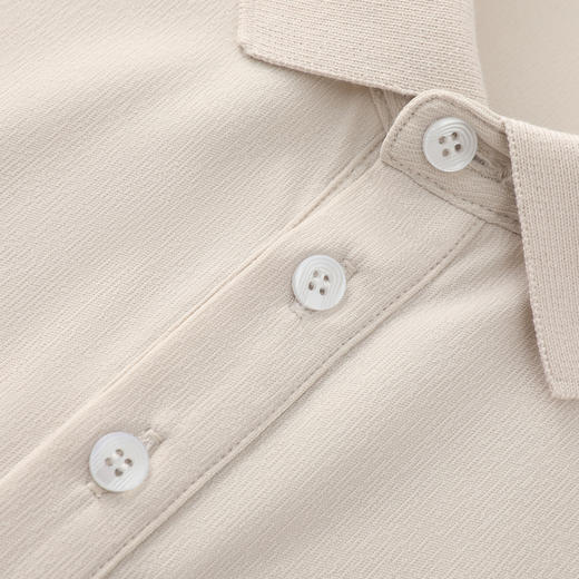 GXG男装26夏季时尚简约纯色百搭日常通勤休闲短袖男式POLO衫K&C 商品图5