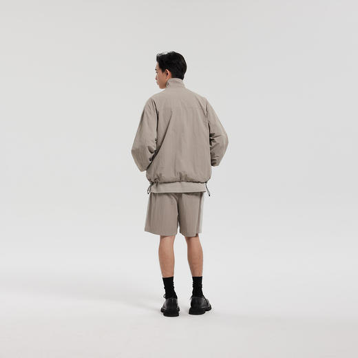 MODE COMMUTER | MC阔腿梭织长裤皱感面料立领夹克MCF121064A 商品图2